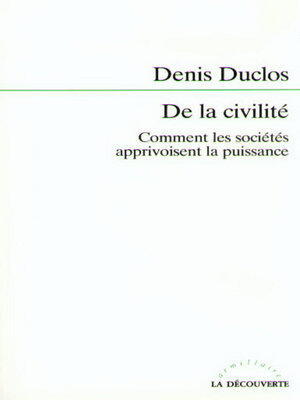 cover image of De la civilité